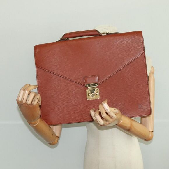 Louis Vuitton Serviette Conseiller Brown Leather Briefcase Bag (Pre-Owned) - Picture 11 of 16
